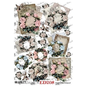 Χαρτί Decoupage Asket 30x40cm, ED208