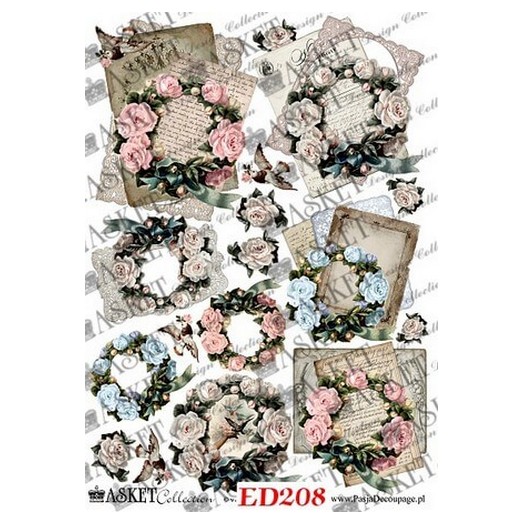 Χαρτί Decoupage Asket 30x40cm, ED208 1 Χαρτί Decoupage Asket 30x40cm, ED208