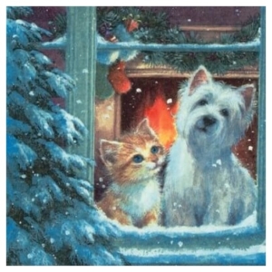 Χαρτοπετσέτα για Decoupage, Ti-flair Χριστουγεννιάτικη, 1τεμ. 310702