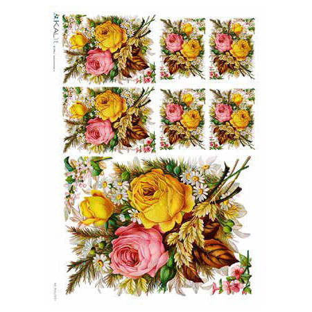 Ριζόχαρτο KALIT για Decoupage 32x45cm, VIT_FLO_0037 1 Ριζόχαρτο KALIT για Decoupage 32x45cm, VIT_FLO_0037
