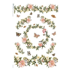 Ριζόχαρτο PaperD για Decoupage 32x45cm – FL0167, FLO_0168