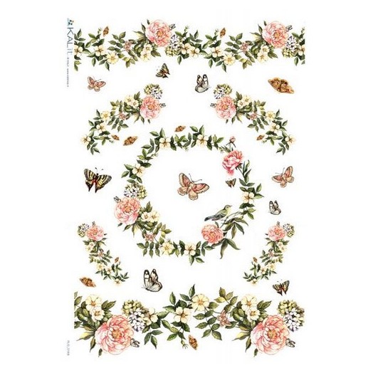 Ριζόχαρτο PaperD για Decoupage 32x45cm – FL0167, FLO_0168 1 Ριζόχαρτο PaperD για Decoupage 32x45cm – FL0167, FLO_0168