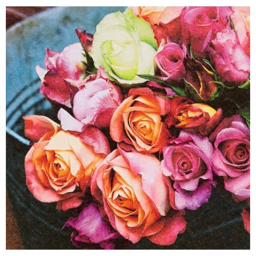 Χαρτοπετσέτα για Decoupage Ti-flair Les Roses sur Marche, 1τεμ. 344037 1 Χαρτοπετσέτα για Decoupage Ti-flair Les Roses sur Marche, 1τεμ. 344037