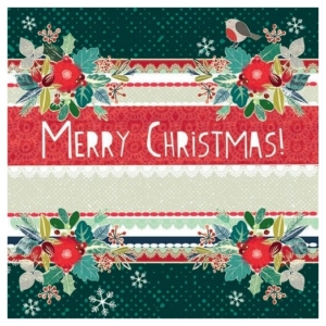 Χαρτοπετσέτα για Decoupage χριστουγεννιάτικη, Lovely Christmas, 1τεμ. 33310845