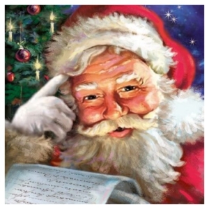 Χαρτοπετσέτα για Decoupage χριστουγεννιάτικη, Remember Santa, 1τεμ. 33305050