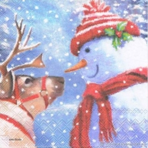 Χαρτοπετσέτα για Decoupage χριστουγεννιάτικη, See you, 1τεμ. 33310725