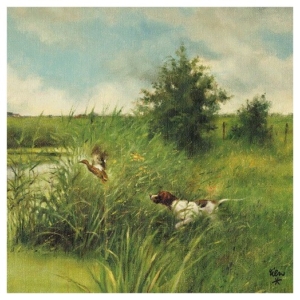 Χαρτοπετσέτα για Decoupage, Dogs Hunt Ducks, 1 τεμ. 13311015