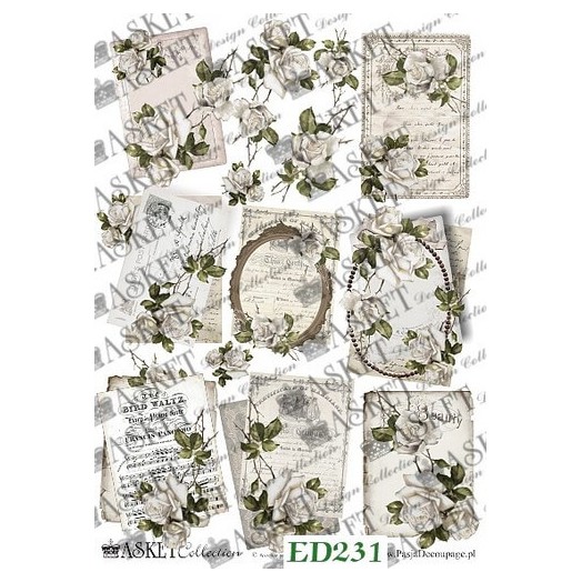 Χαρτί Decoupage Asket 30x40cm, ED231 1 Χαρτί Decoupage Asket 30x40cm, ED231