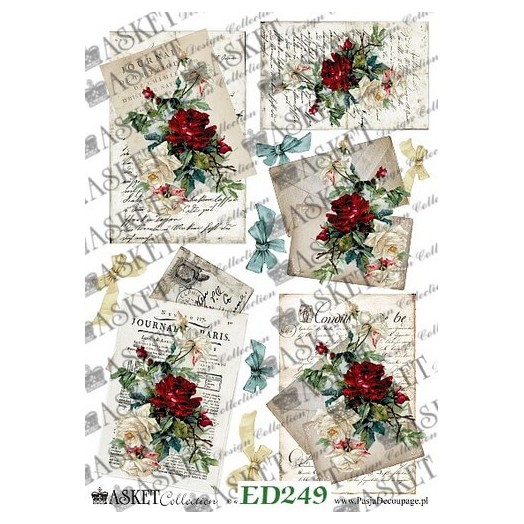 Χαρτί Decoupage Asket 30x40cm, ED249 1 Χαρτί Decoupage Asket 30x40cm, ED249