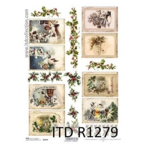 Ριζόχαρτο ITD Χριστουγεννιάτικο, 21x29cm, R1279