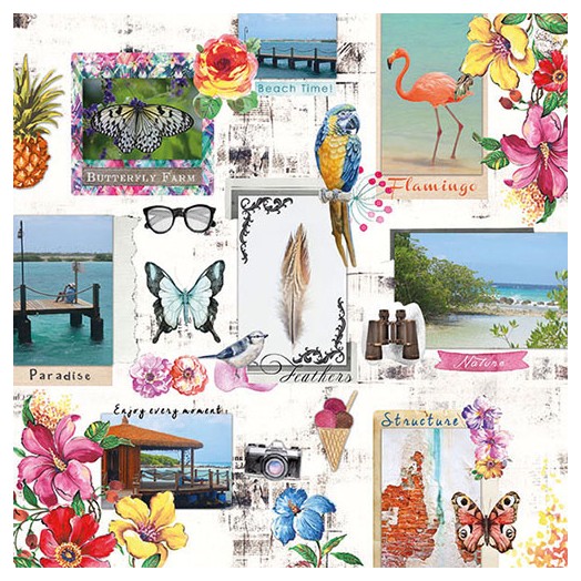 Χαρτοπετσέτα για Decoupage, Paradise, 1 τεμ. 13311430 1 Χαρτοπετσέτα για Decoupage, Paradise, 1 τεμ. 13311430