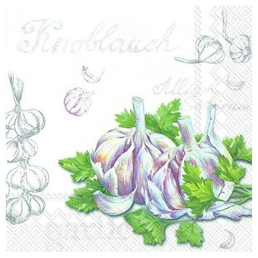 Χαρτοπετσέτα για Decoupage, Garlic, 1 τεμ. L598000 1 Χαρτοπετσέτα για Decoupage, Garlic, 1 τεμ. L598000