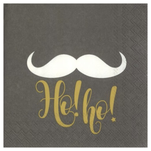 Χαρτοπετσέτα για Decoupage Χριστουγεννιάτικη, Say ho! Ho! Grey, 1τεμ. C796445