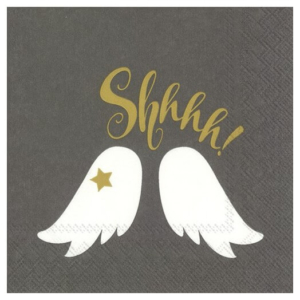 Χαρτοπετσέτα για Decoupage Χριστουγεννιάτικη, Shhhh! Grey, 1τεμ. C796545