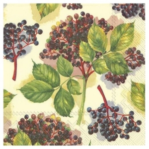 Χαρτοπετσέτα για decoupage, Elderberry cream, 1 τεμ. L786960