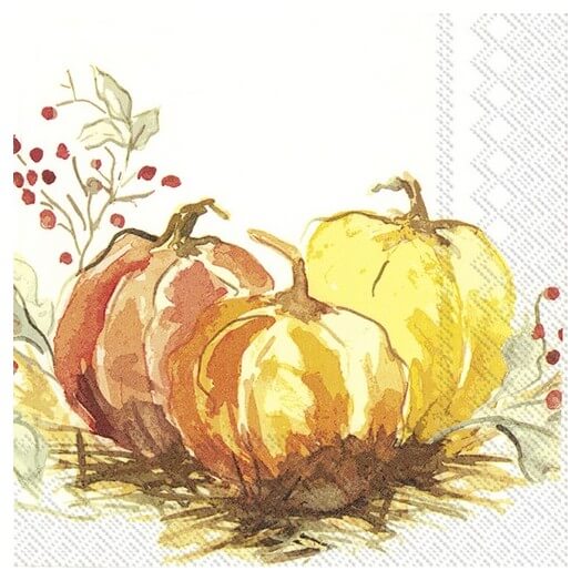Χαρτοπετσέτα για decoupage, Painted pumpkin 1 τεμ. L800900 1 Χαρτοπετσέτα για decoupage, Painted pumpkin 1 τεμ. L800900