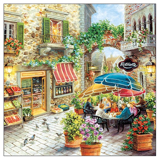 Χαρτοπετσέτα για decoupage, Ristorante, 1 τεμ. 13313230 1 Χαρτοπετσέτα για decoupage, Ristorante, 1 τεμ. 13313230