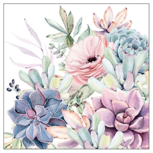 Χαρτοπετσέτα για decoupage, Succulent Love, 1 τεμ. 13313285