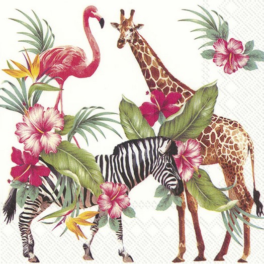Χαρτοπετσέτα για decoupage, Safari Park 1, 1 τεμ. L813600 1 Χαρτοπετσέτα για decoupage, Safari Park 1, 1 τεμ. L813600