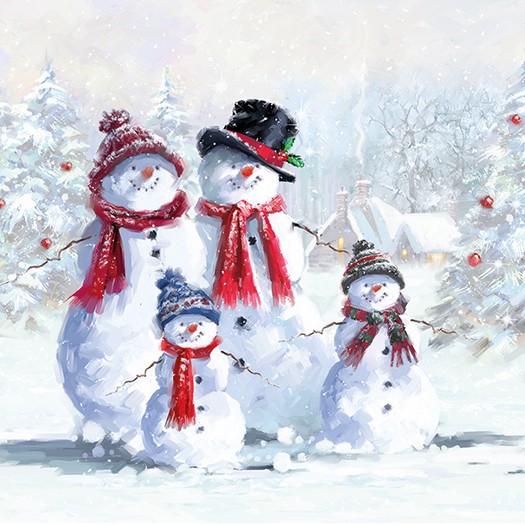 Χαρτοπετσέτα για Decoupage, Snowmen With Hat, 1τεμ. 33313435 1 Χαρτοπετσέτα για Decoupage, Snowmen With Hat, 1τεμ. 33313435