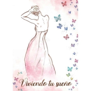 Ριζόχαρτο Napkin Silhouette Stamperia A4, Viviendo tu sueno DFTMA409