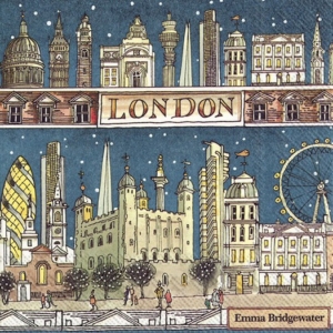 Χαρτοπετσέτα για decoupage, London at night, 1τεμ. L819300