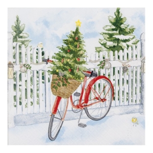 Χαρτοπετσέτα για Decoupage, Christmas Bike, 1τεμ. 611925