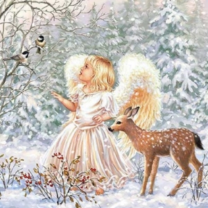 Χαρτοπετσέτα για Decoupage,  Winter Angel, 1τεμ. 33313470