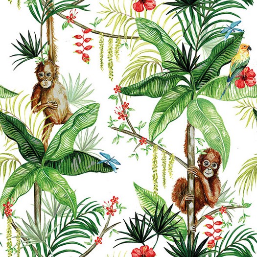 Χαρτοπετσέτα για Decoupage, Orangutan White, 1 τεμ. 13314221 1 Χαρτοπετσέτα για Decoupage, Orangutan White, 1 τεμ. 13314221