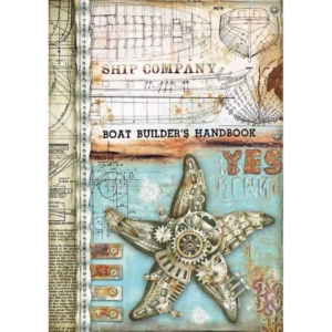 Ριζόχαρτο Stamperia 21x29cm A4, Sea World Sea star DFSA4432