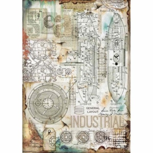 Ριζόχαρτο Stamperia 21x29cm A4, Sea World Industrial DFSA4433