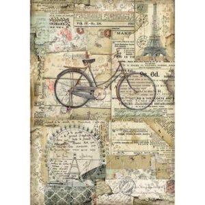 Ριζόχαρτο Stamperia 21x29cm A4, Bicycle DFSA4458
