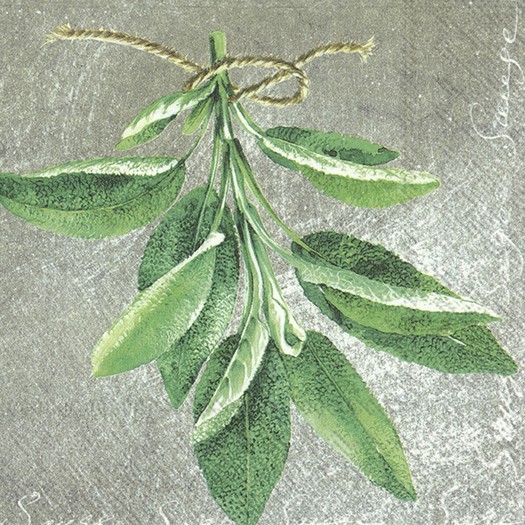 Χαρτοπετσέτα για decoupage, Herbal Sage, 1 τεμ. L870100 1 Χαρτοπετσέτα για decoupage, Herbal Sage, 1 τεμ. L870100