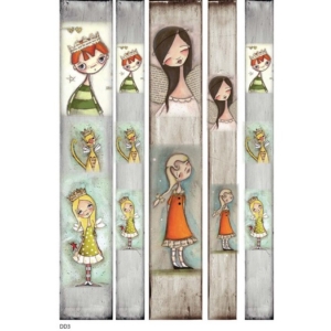 Ριζόχαρτο για λαμπάδες 29,7x42cm, Α3, Sweet Girls, DD3