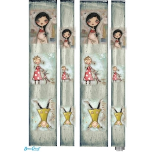 Ριζόχαρτο για λαμπάδες 29,7x42cm, Α3, Happy girls, 4200190