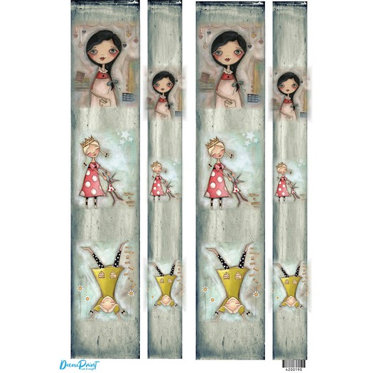 Ριζόχαρτο για λαμπάδες 29,7x42cm, Α3, Happy girls, 4200190 1 Ριζόχαρτο για λαμπάδες 29,7x42cm, Α3, Happy girls, 4200190