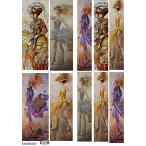 Ριζόχαρτο για λαμπάδες 29,7x42cm, Α3, Acrobatic ladies, 4200126