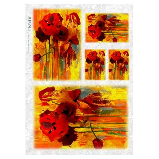 Ριζόχαρτο KALIT για Decoupage 32x45cm, FLO_0084 1 Ριζόχαρτο KALIT για Decoupage 32x45cm, FLO_0084