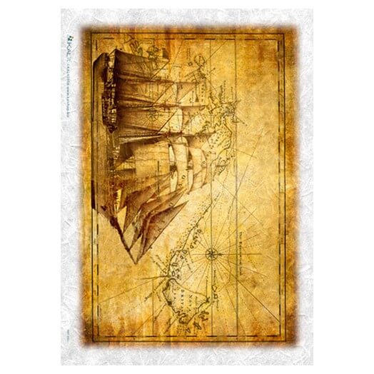 Ριζόχαρτο PaperD για Decoupage 32Χ45cm – Maps002, MAP_0002 1 Ριζόχαρτο PaperD για Decoupage 32Χ45cm – Maps002, MAP_0002
