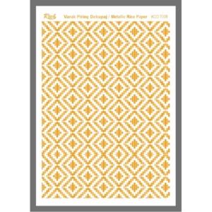 Ριζόχαρτο μεταλλικό Gold Rich, 29x42cm, GOLD7008