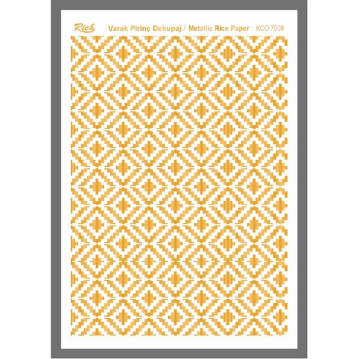 Ριζόχαρτο μεταλλικό Gold Rich, 29x42cm, GOLD7008 1 Ριζόχαρτο μεταλλικό Gold Rich, 29x42cm, GOLD7008
