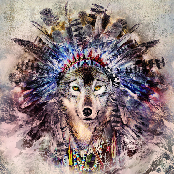 Χαρτοπετσέτα για decoupage, Magic Wolf, 1 τεμ. L882900 1 Χαρτοπετσέτα για decoupage, Magic Wolf, 1 τεμ. L882900