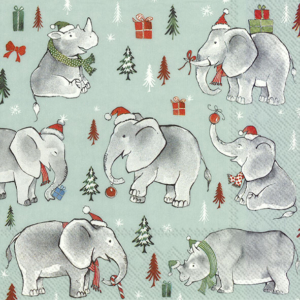 Χαρτοπετσέτα για Decoupage,  Wild Christmas Light Blue, 1τεμ. L889749