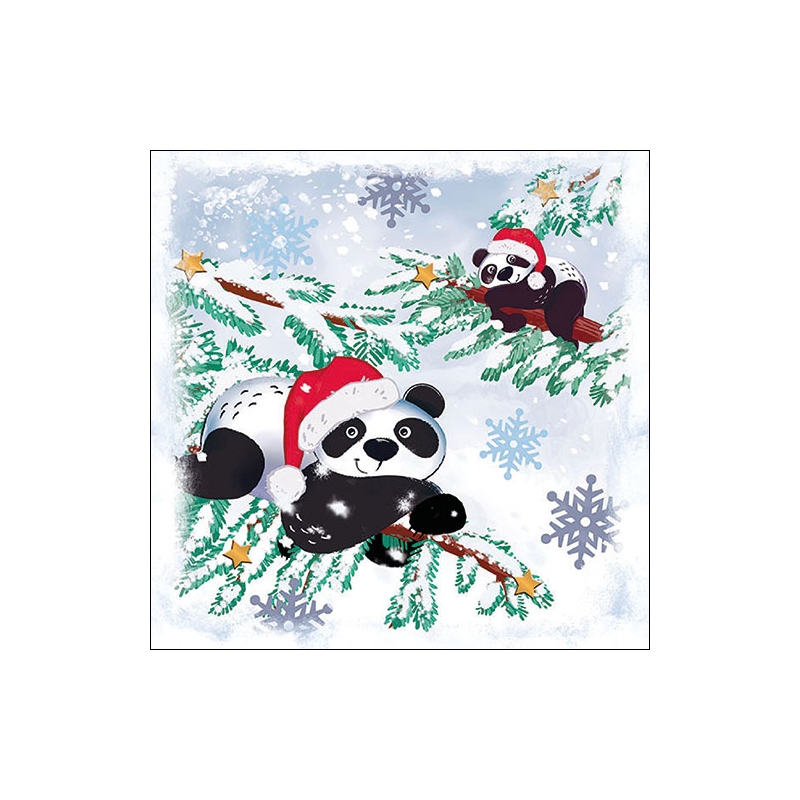 Χαρτοπετσέτα για Decoupage, Pandas In Snow, 1τεμ. 33314520 1 Χαρτοπετσέτα για Decoupage, Pandas In Snow, 1τεμ. 33314520