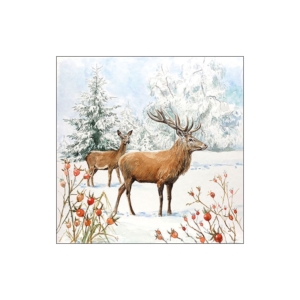 Χαρτοπετσέτα για Decoupage, Deer In Snow, 1τεμ. 33314655