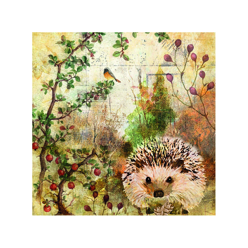 Χαρτοπετσέτα για decoupage, Autumn Hedgehog, 1 τεμ. 13314450 1 Χαρτοπετσέτα για decoupage, Autumn Hedgehog, 1 τεμ. 13314450