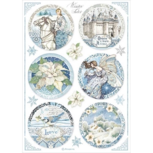 Ριζόχαρτο Stamperia 21x29cm A4, Round Castle DFSA4496