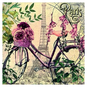 Χαρτοπετσέτα για Decoupage, Velo a Paris, 1τεμ. 373436