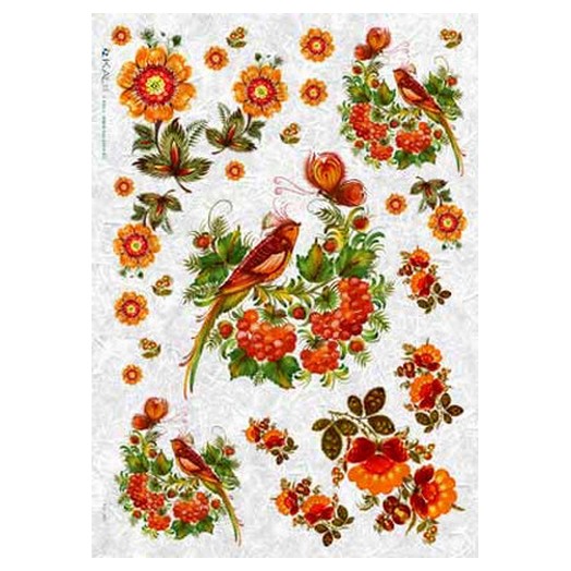 Ριζόχαρτο KALIT για Decoupage 32x45cm, FLO_0031 1 Ριζόχαρτο KALIT για Decoupage 32x45cm, FLO_0031
