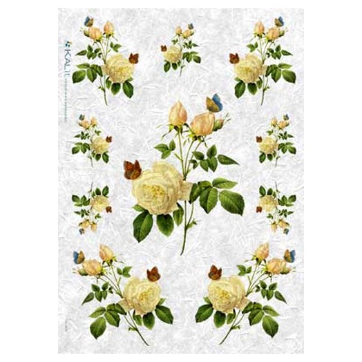 Ριζόχαρτο KALIT για Decoupage 32x45cm, FLO_0038 1 Ριζόχαρτο KALIT για Decoupage 32x45cm, FLO_0038